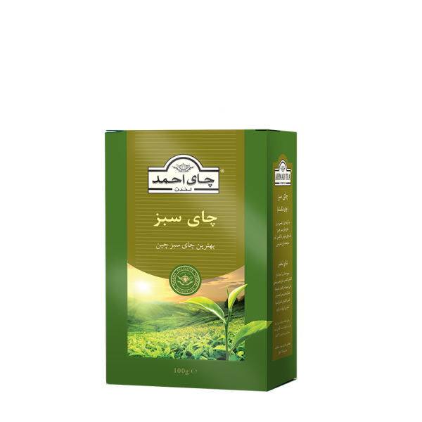 چای سبز خالص  100 گرمی احمد