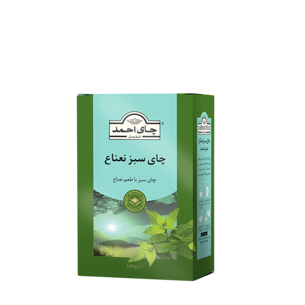 چای سبز نعناع 100 گرمی احمد