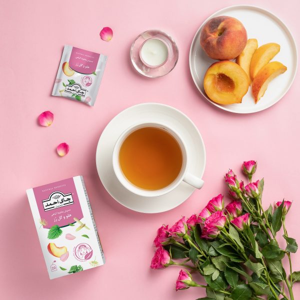 دمنوش مخلوط گیاهی هلو و گل رز - تصویر 3