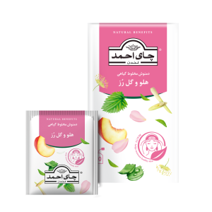 دمنوش مخلوط گیاهی هلو و گل رز